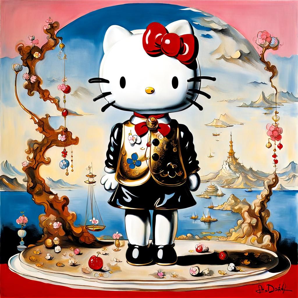 Hello Kitty by Salvador Dali