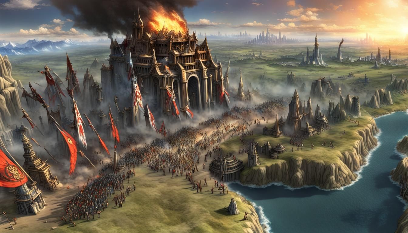 Rise of Nations - Rise of Legends in full growth anime 8k re...