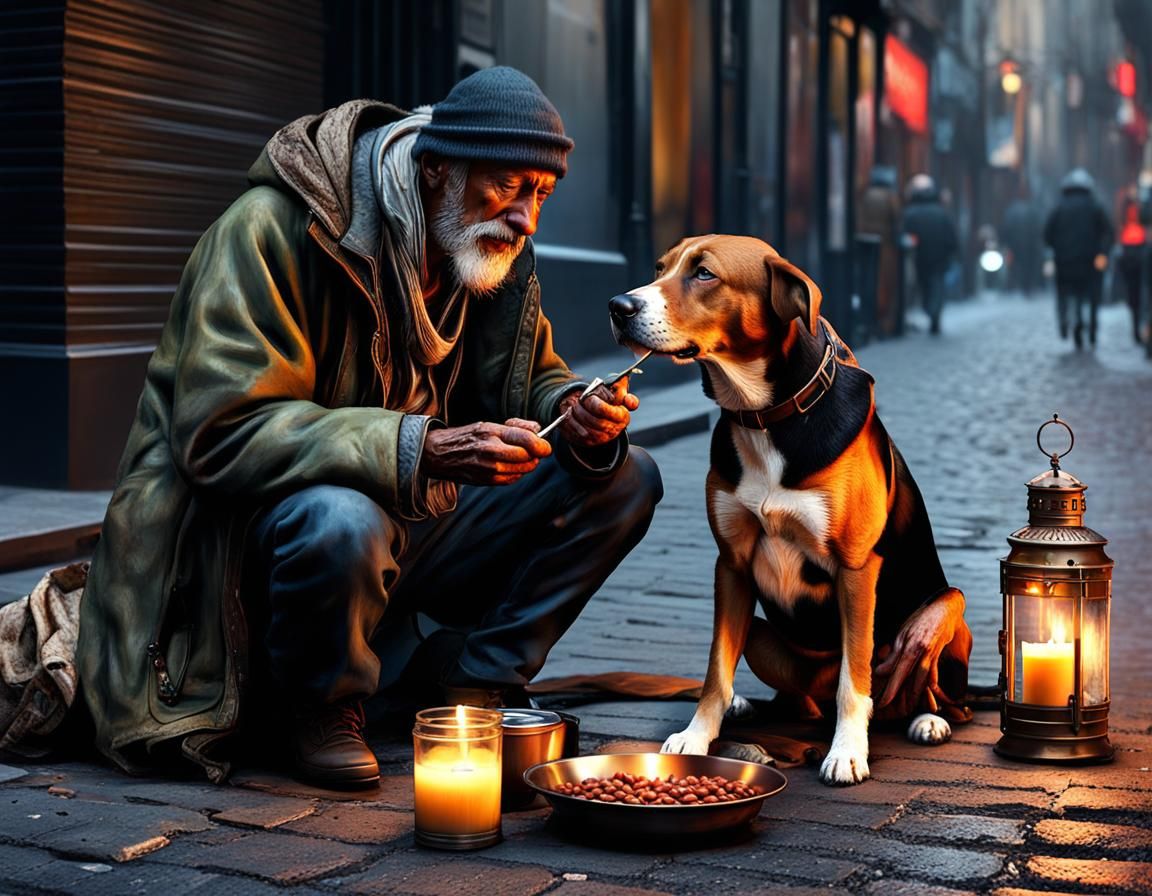 Dignity with dinner  by @Dr T