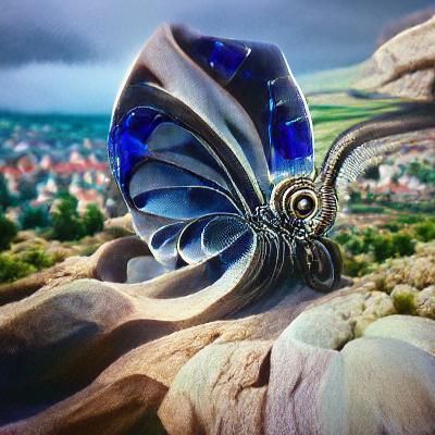 Spiral sapphire butterfly 🦋 romanesque #film 4K hyperrealis...