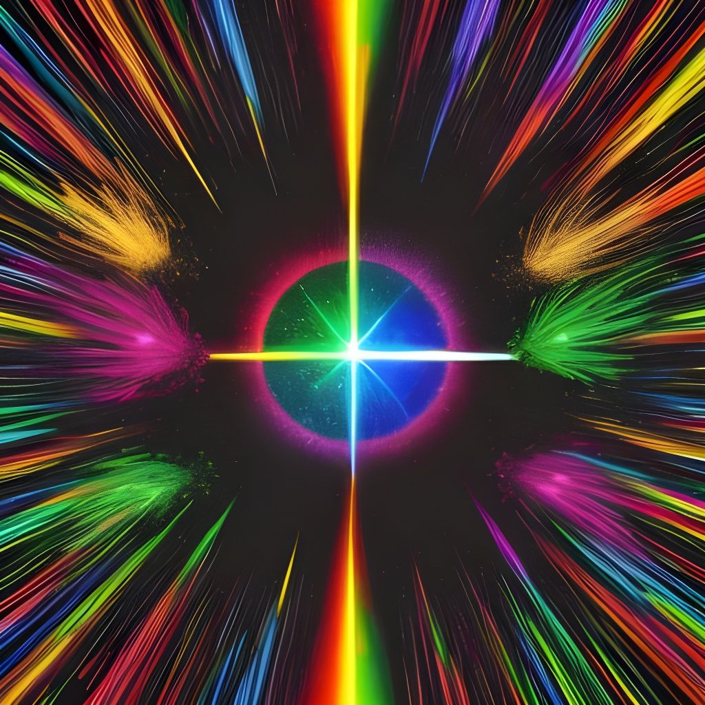Vibrant Rainbow Explosion
