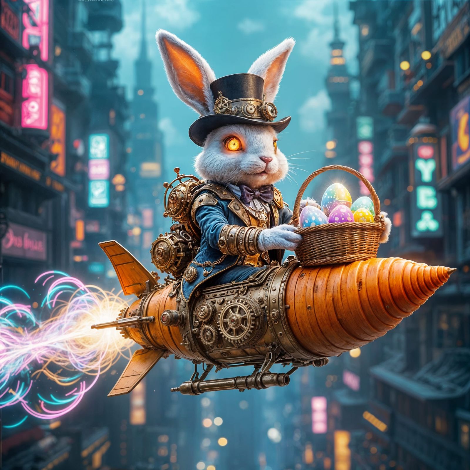 The Carrocket Approach of Egg Delivery  by @Coragon