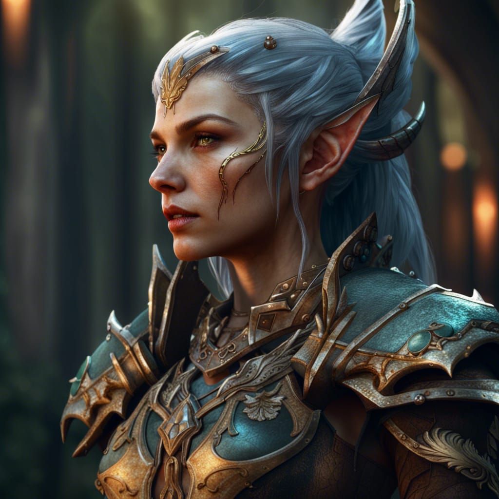 Battleworn Elven Warrior - AI Generated Artwork - NightCafe Creator