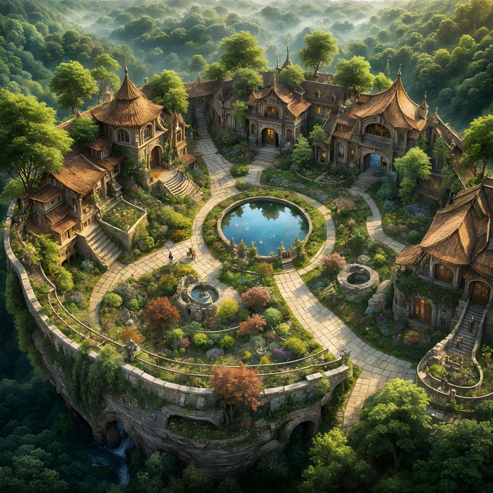 The Serene Refuge Of Amitabha  by @Ex-Nihilo