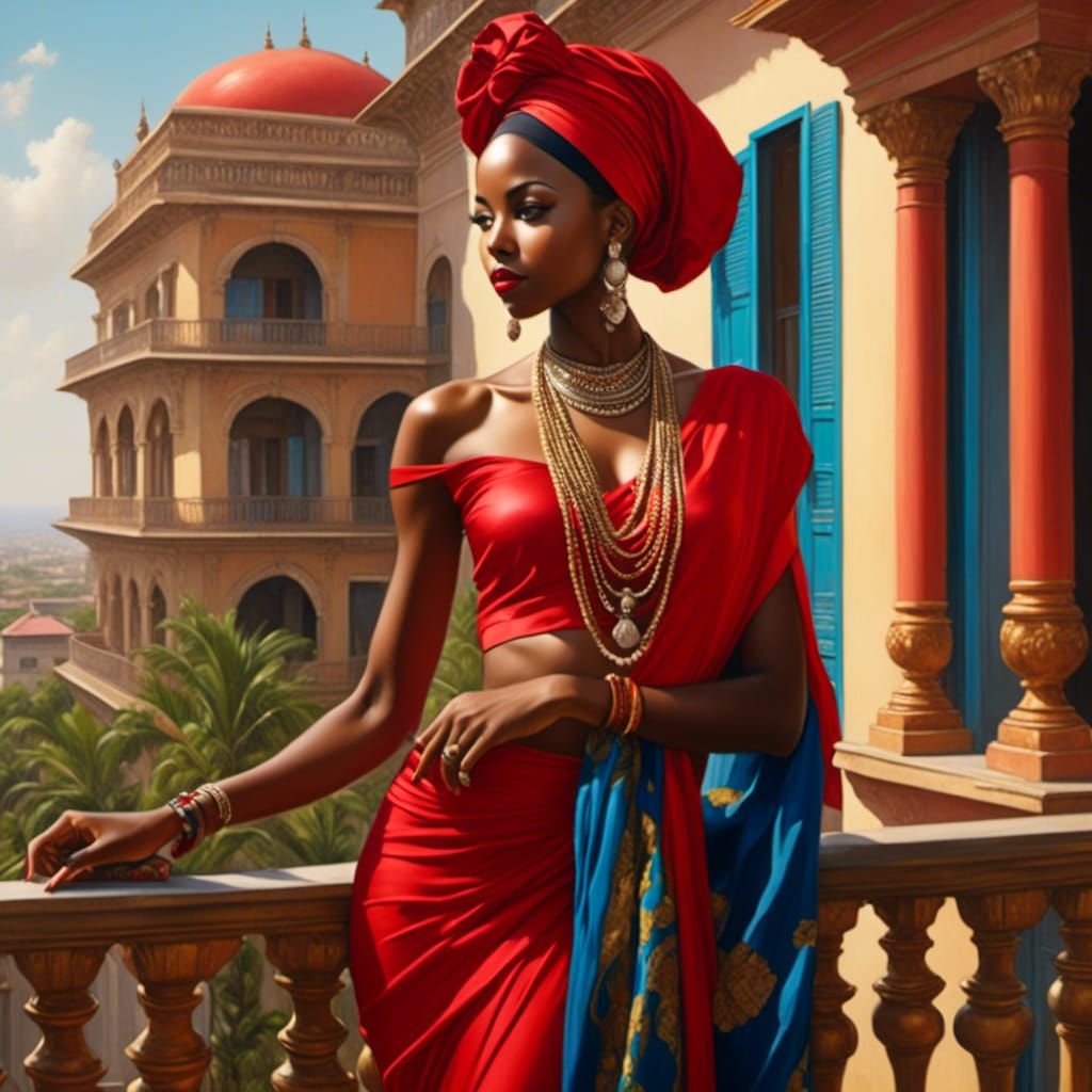 <lora:AfricanWomanStyle:1.0> 