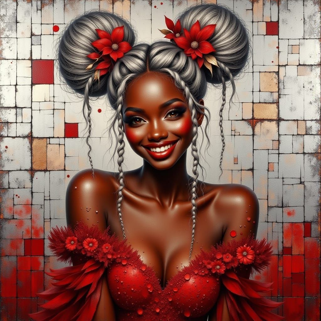 <lora:Hennie Hairstyles:1.0>