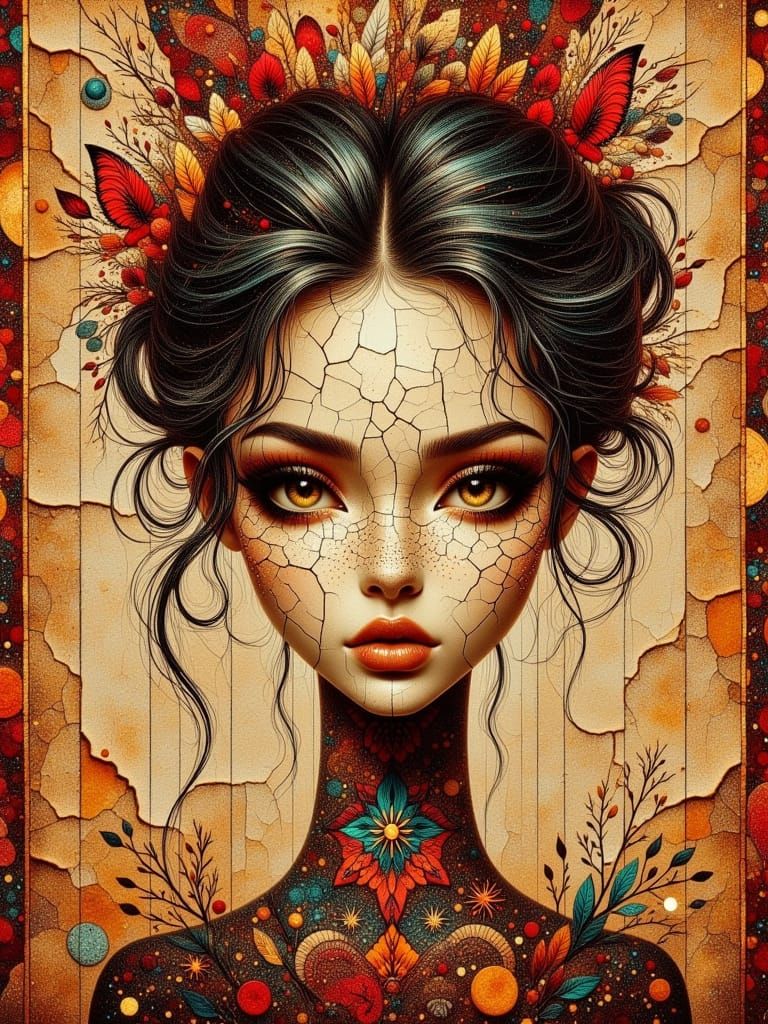 CRACKLED IN BEAUTY