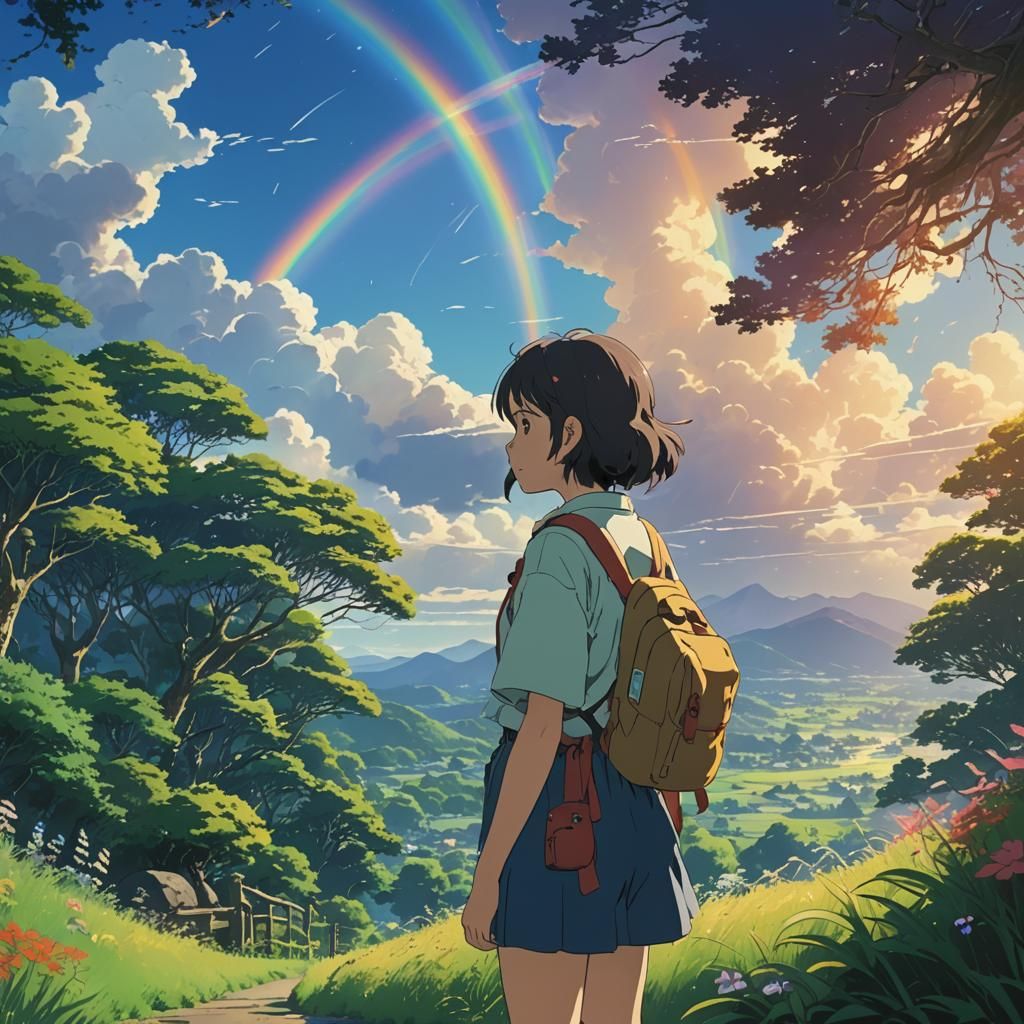 She wore rainbow