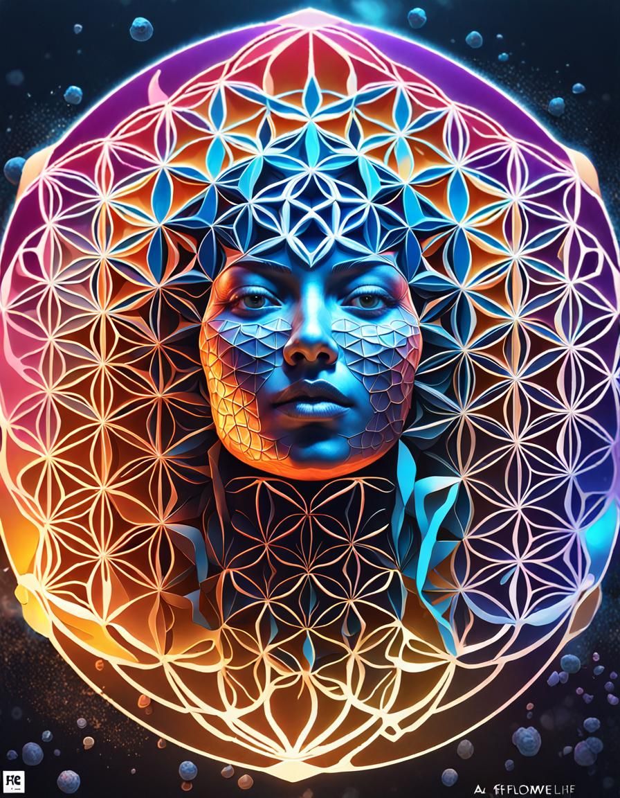 Flower of Life - AI Generated Artwork - NightCafe Creator