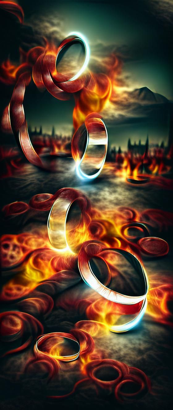 Ring of fire deviantart matte background volumetric lighting