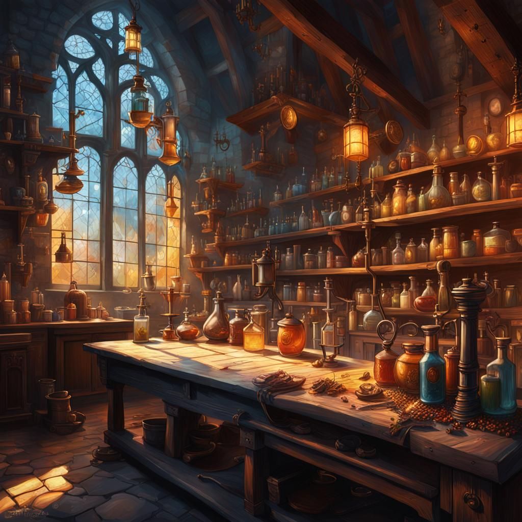 Alchemist Lab  by @Elven Maiden