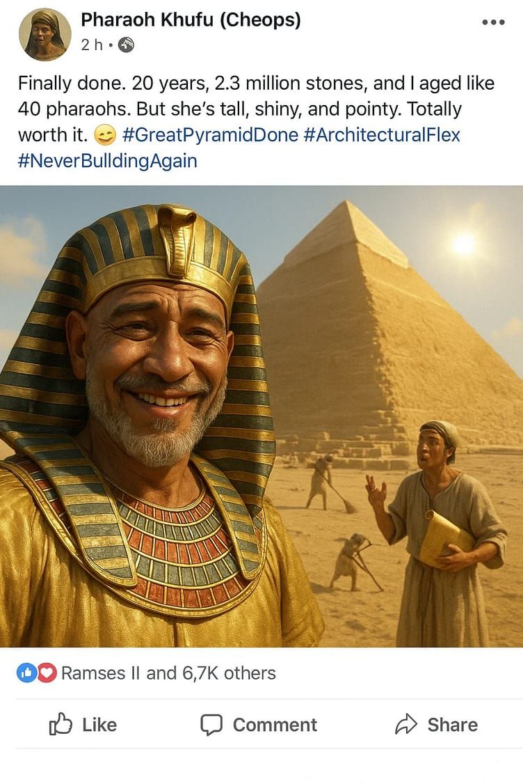 #GreatPyramidDone #ArchitecturalFlex #NeverBuildingAgain