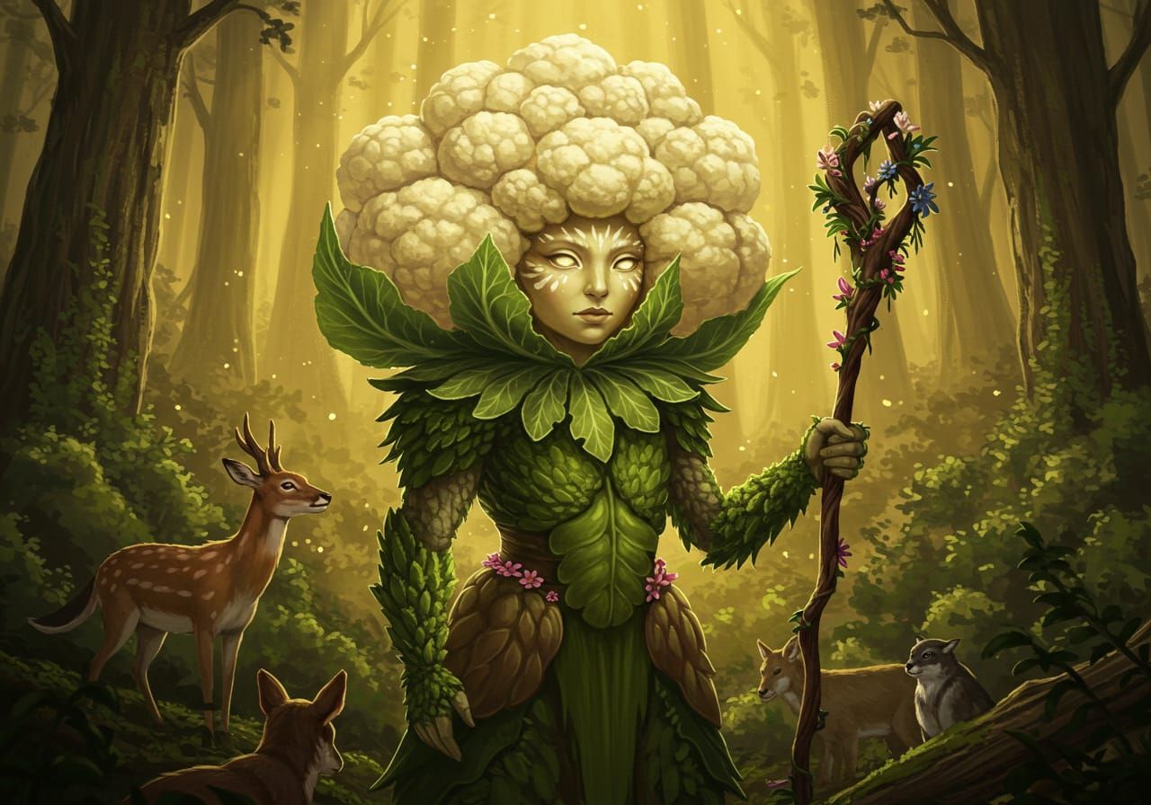 The Cauliflower Guardian of the Grove