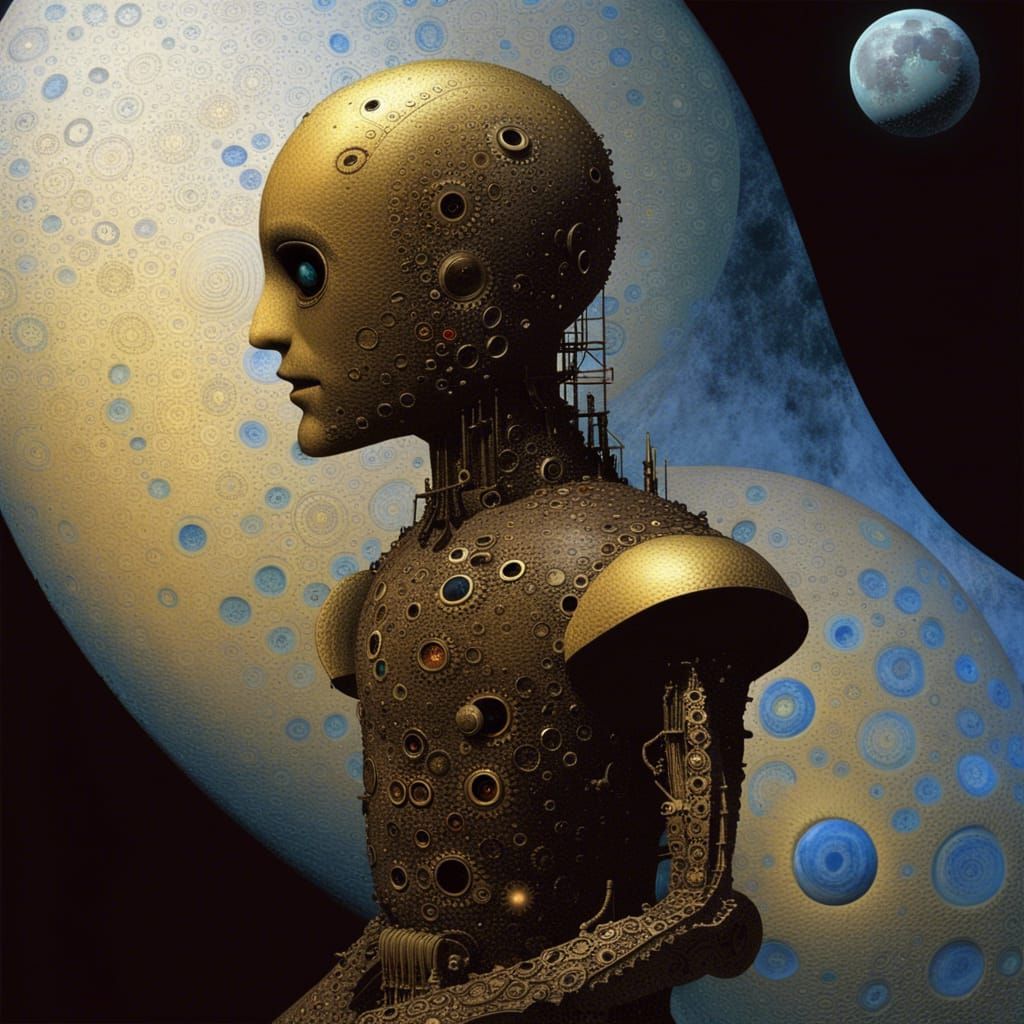 The robot and the planets