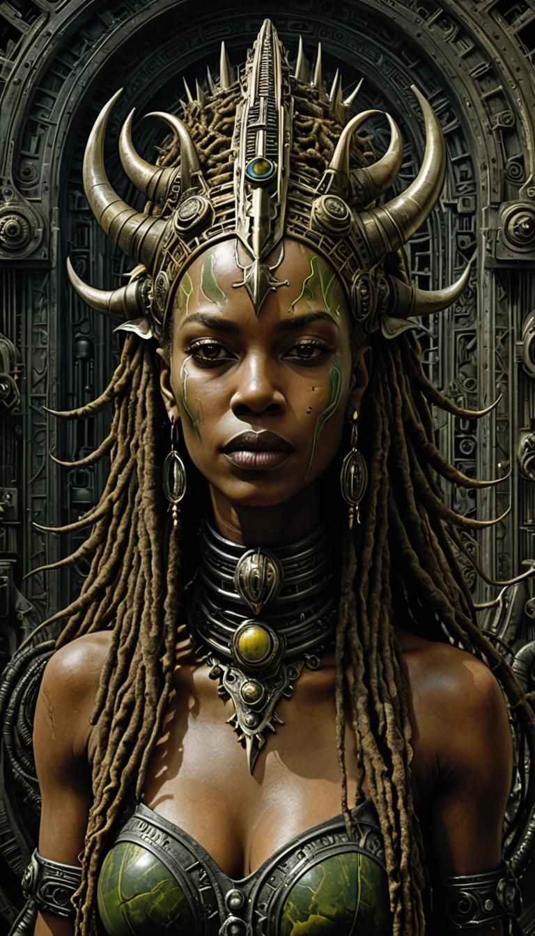 ( VENUS de Rhino dreadlock Rasta Queen  1.3)  by H.R. Giger(...