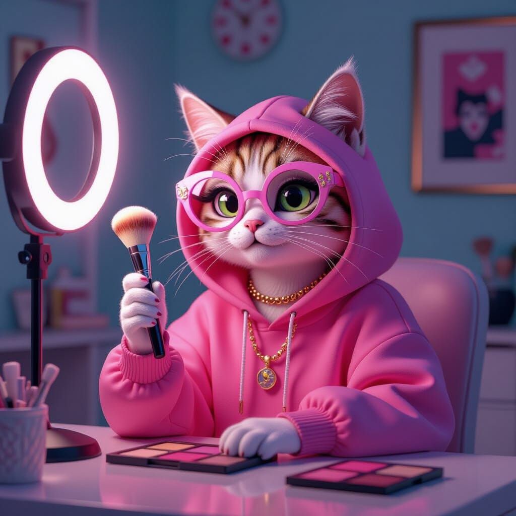 Gen Z Cat  by @Kristen Dover