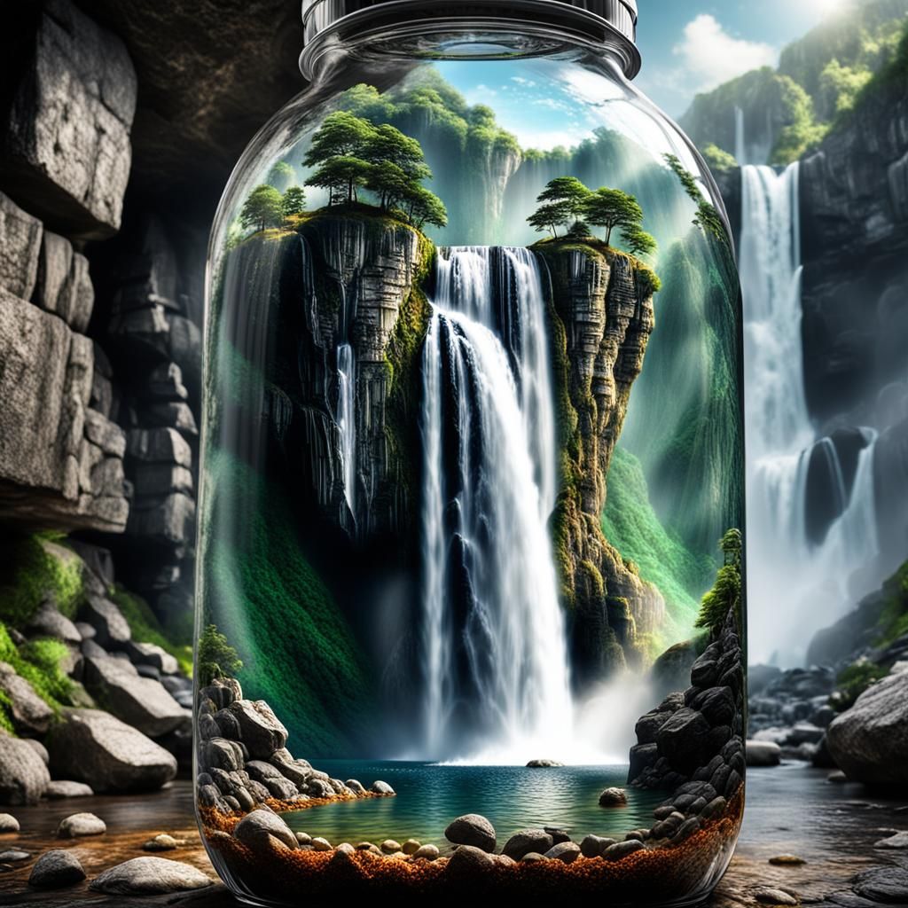 Bottled Waterfalls  by @iAmDaddyRandy