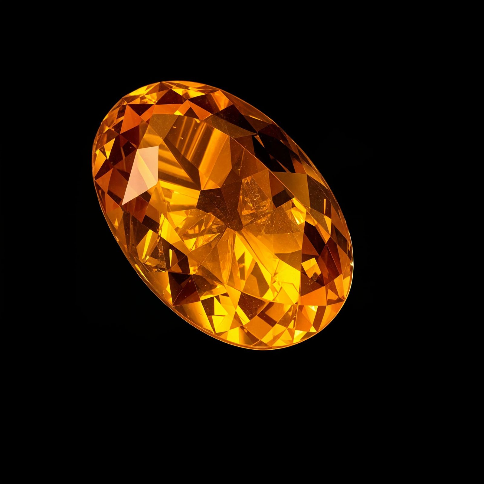 A magnificent topaz, on a black background 