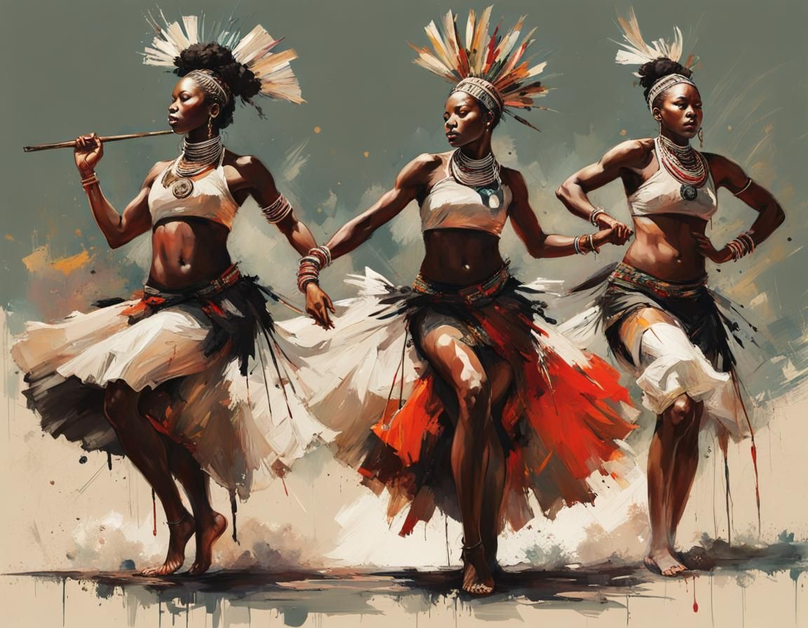 Ukusina dancers