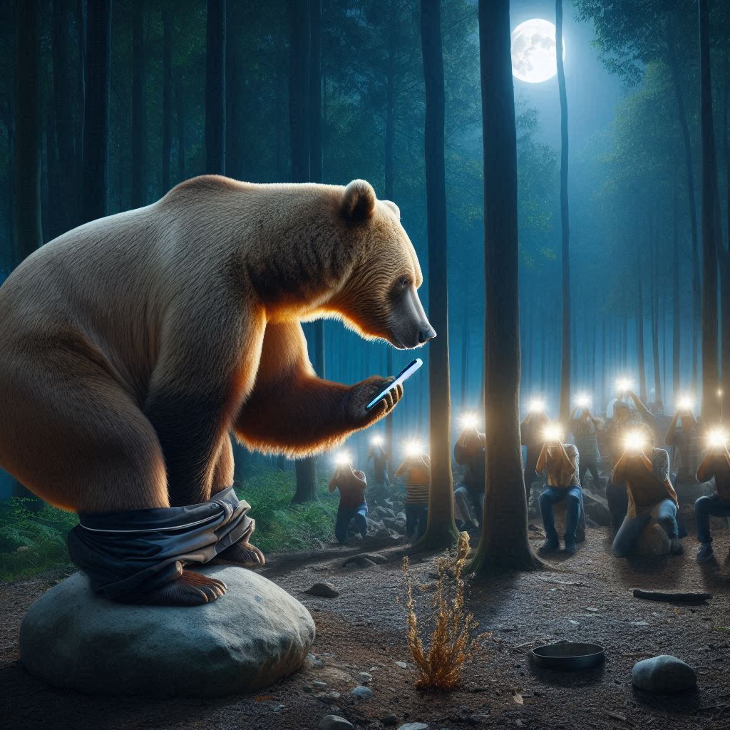 Here's proof a bear ***** in the woods