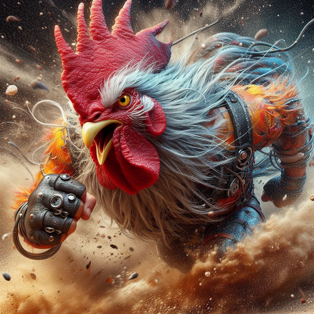 Mean rooster