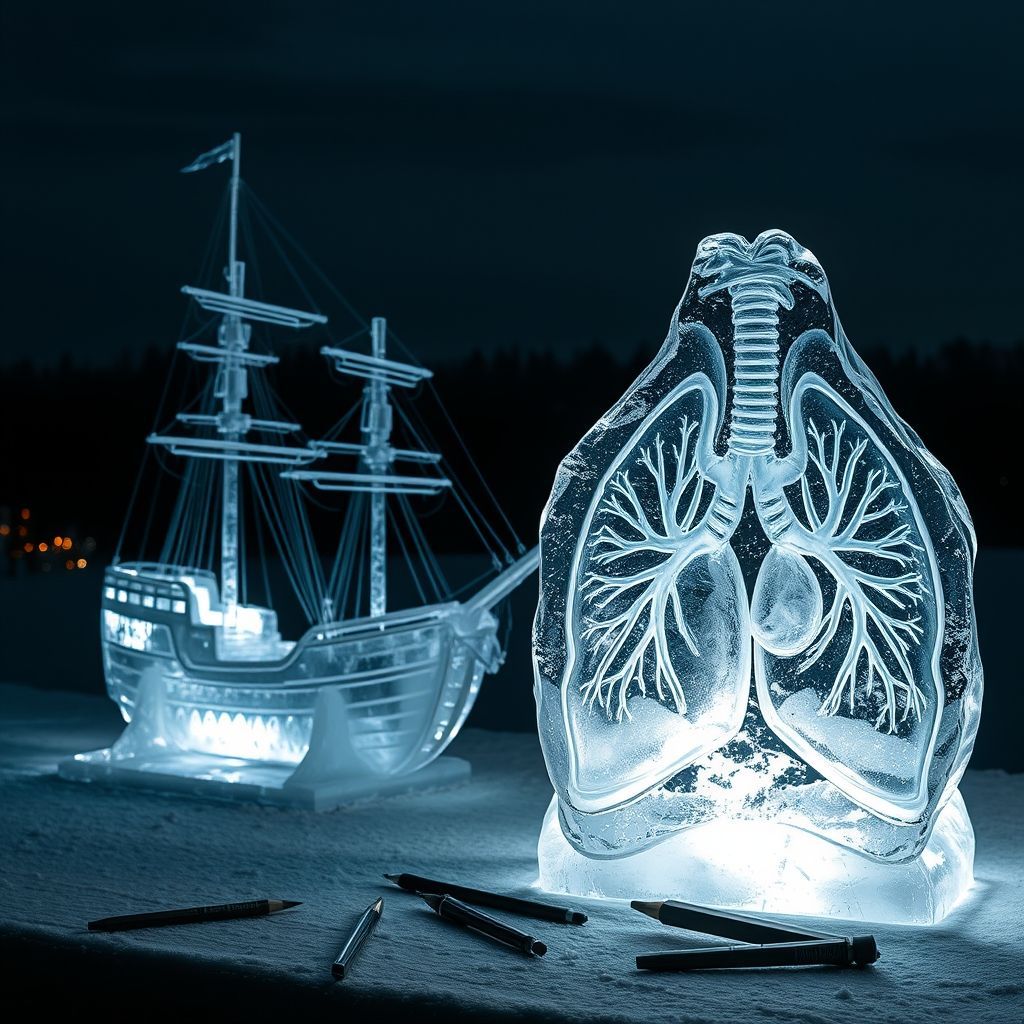an exquisite ice sculpture