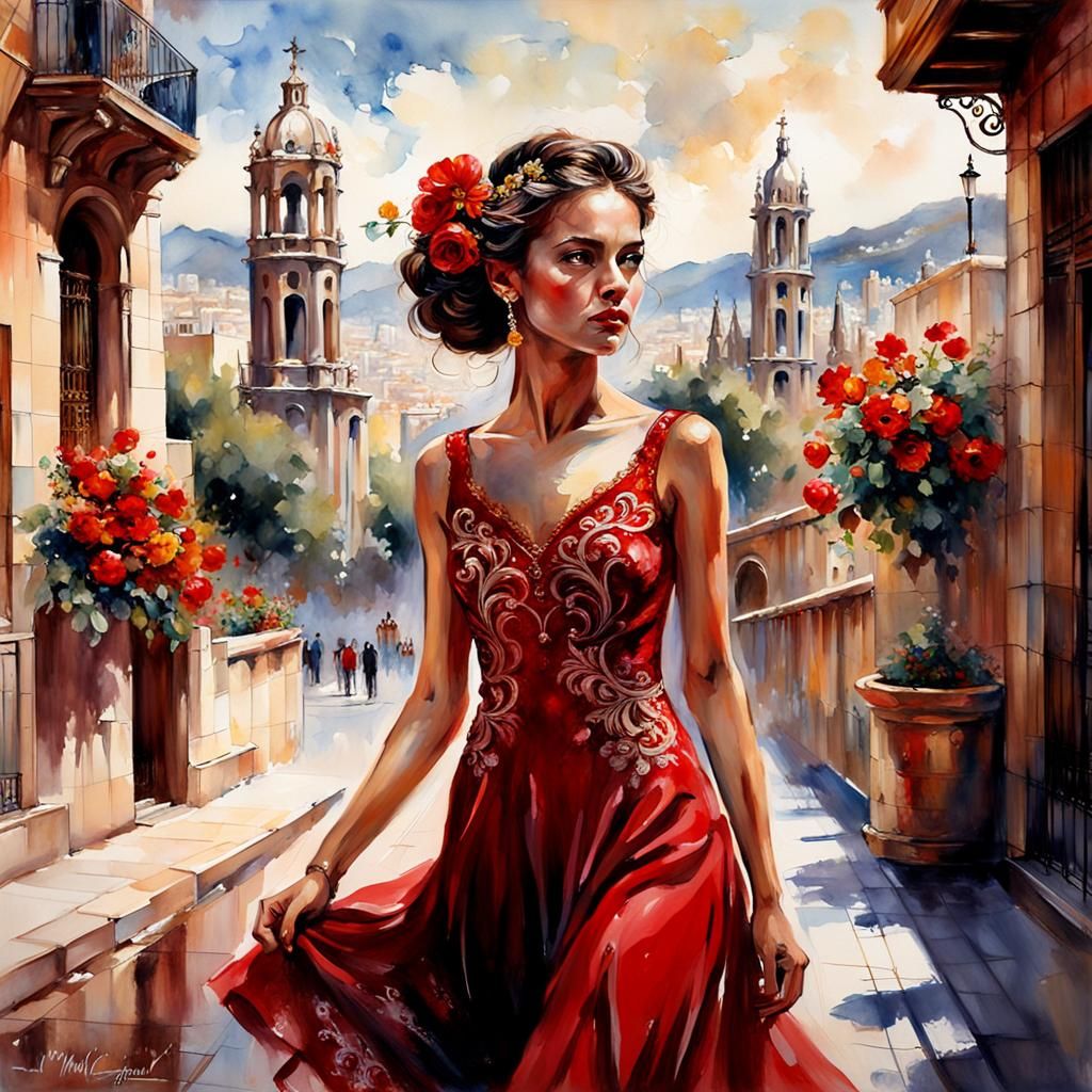 Spanish woman,