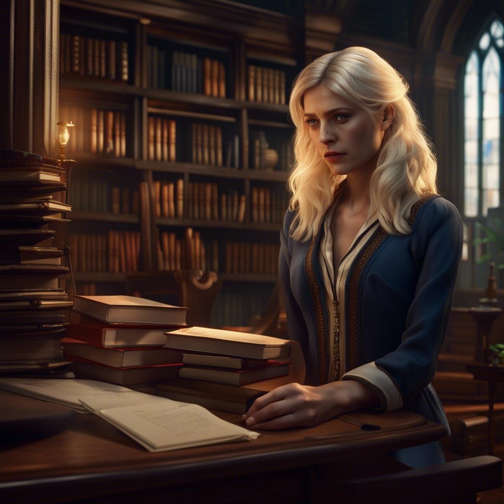 Beautiful, Morose Librarian