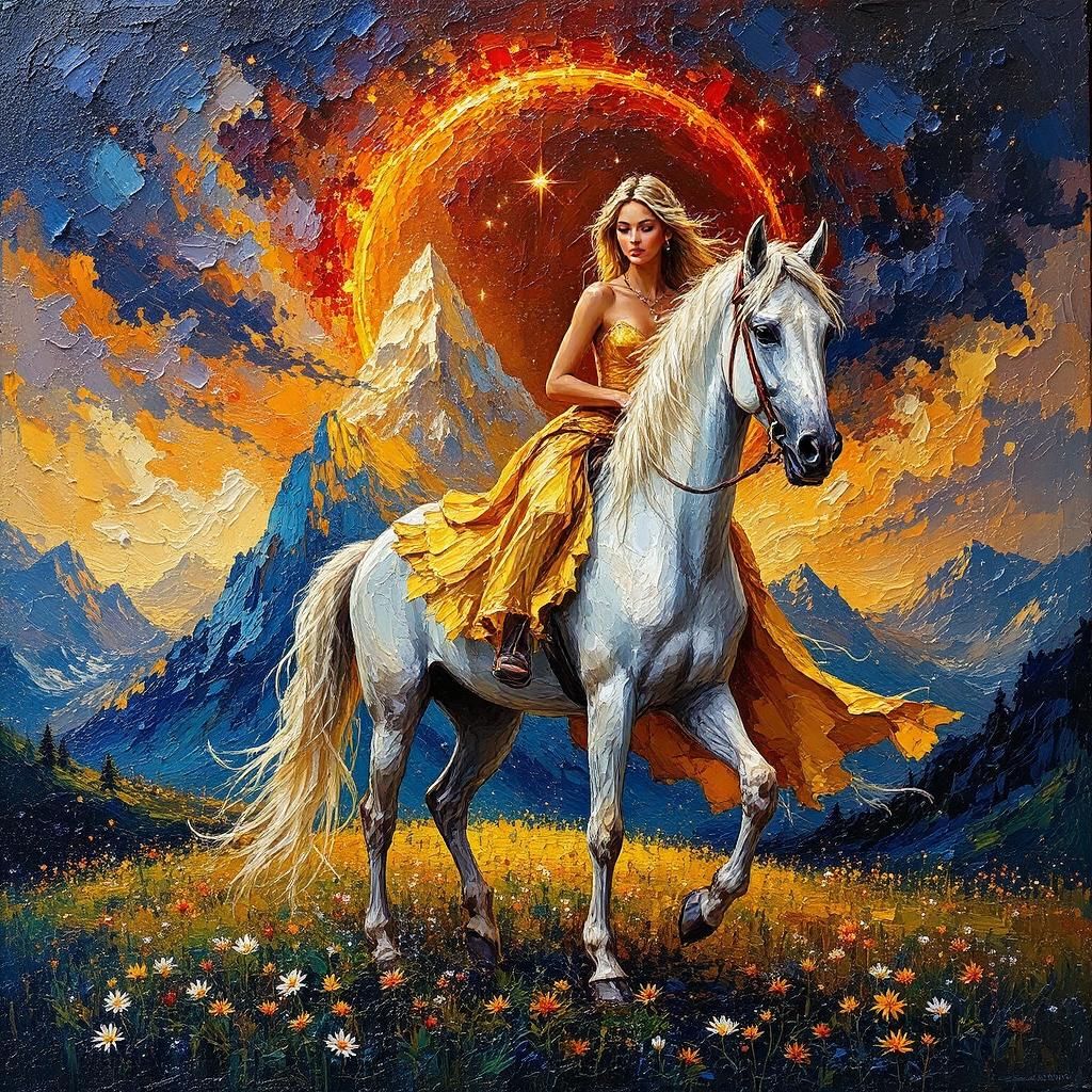 Sun goddess and the diamond mountain