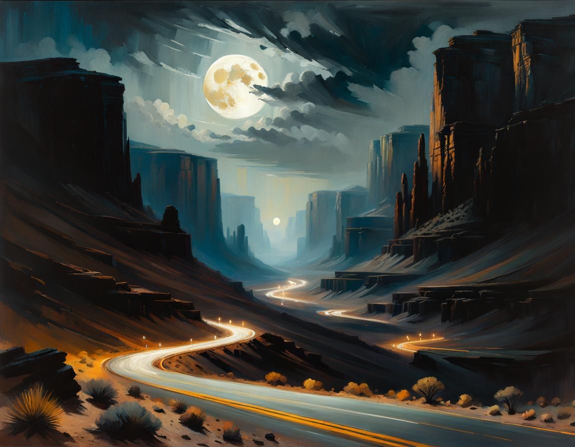 On a dark desert highway, cool wind in my hair, warm smell o...