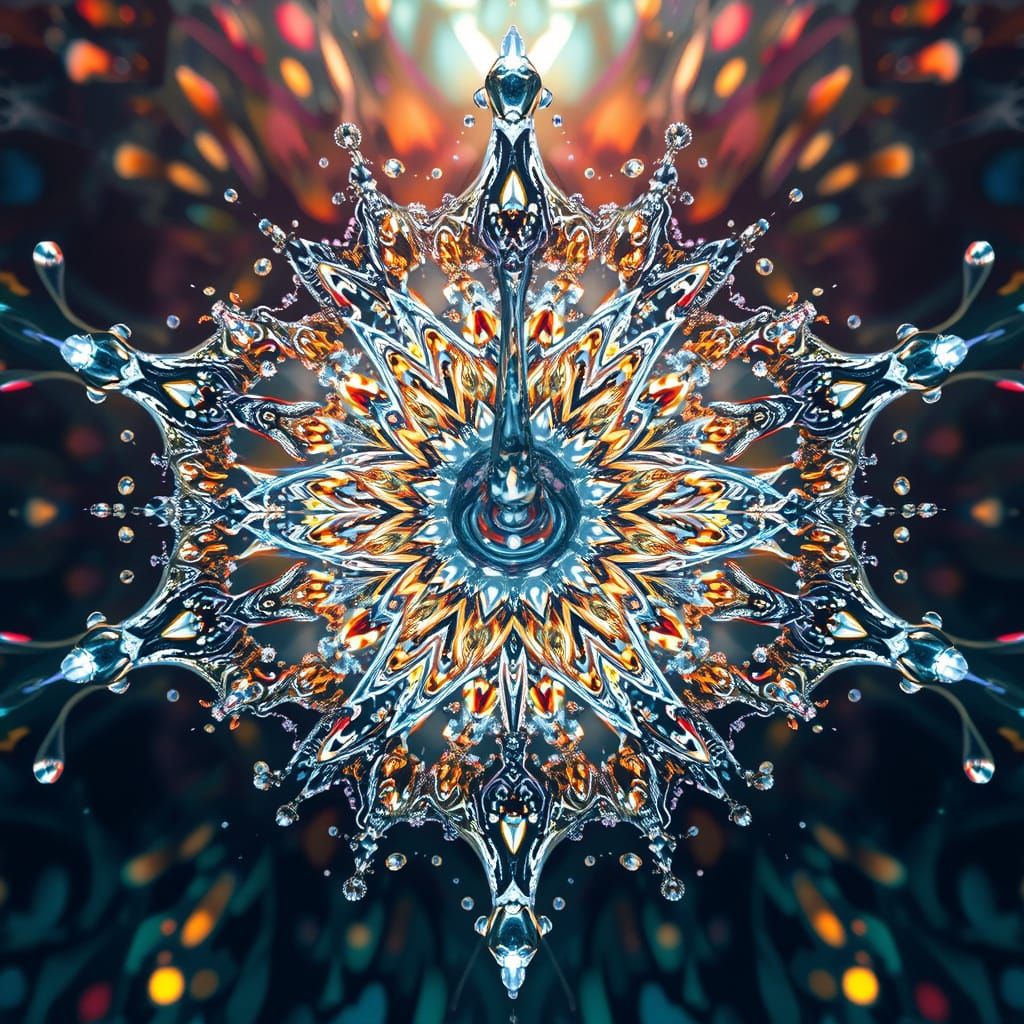 Water Droplet Kaleidoscope  by @JokeStirrer