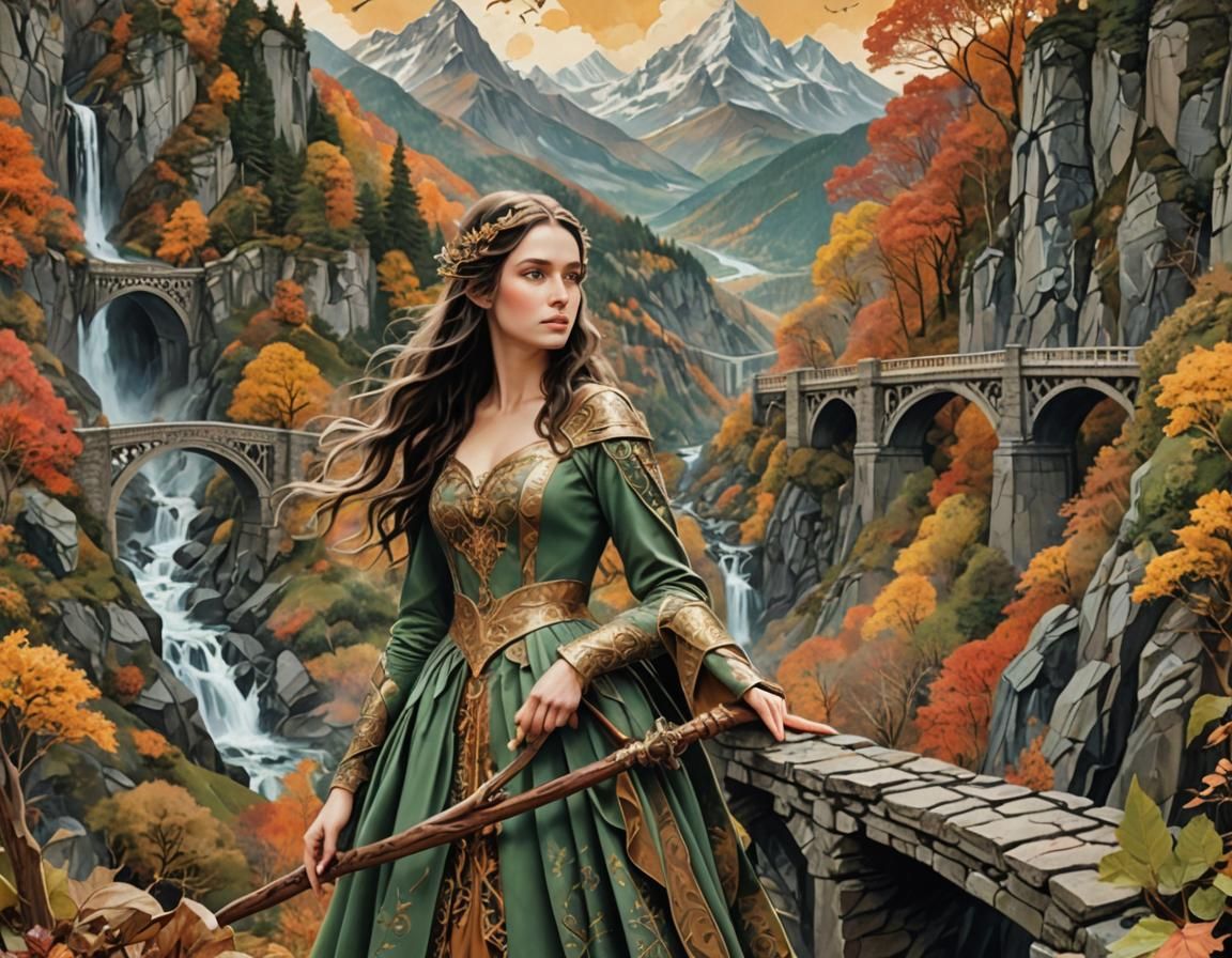 Fall Paper Collage Art Insanely Surreal Super-Hyperdetailed ...