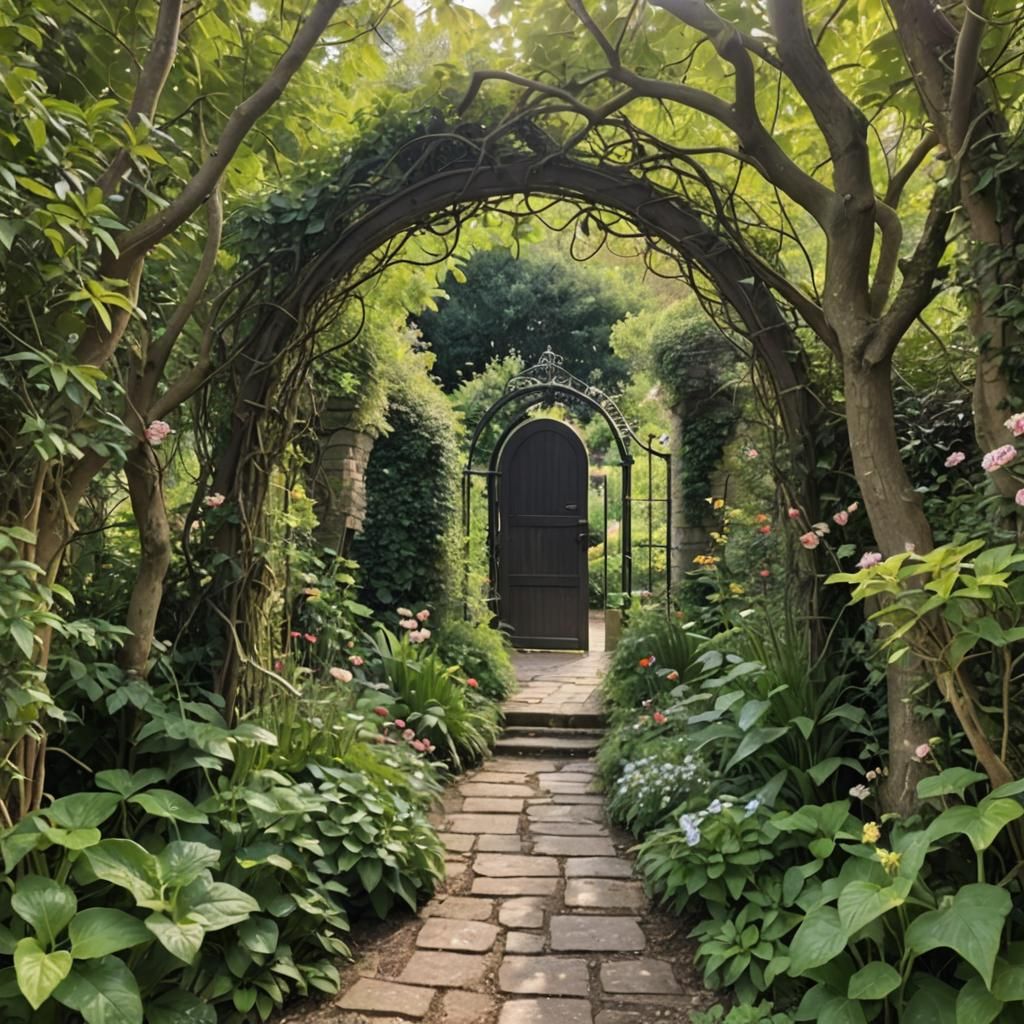 entrance to the secret garden.