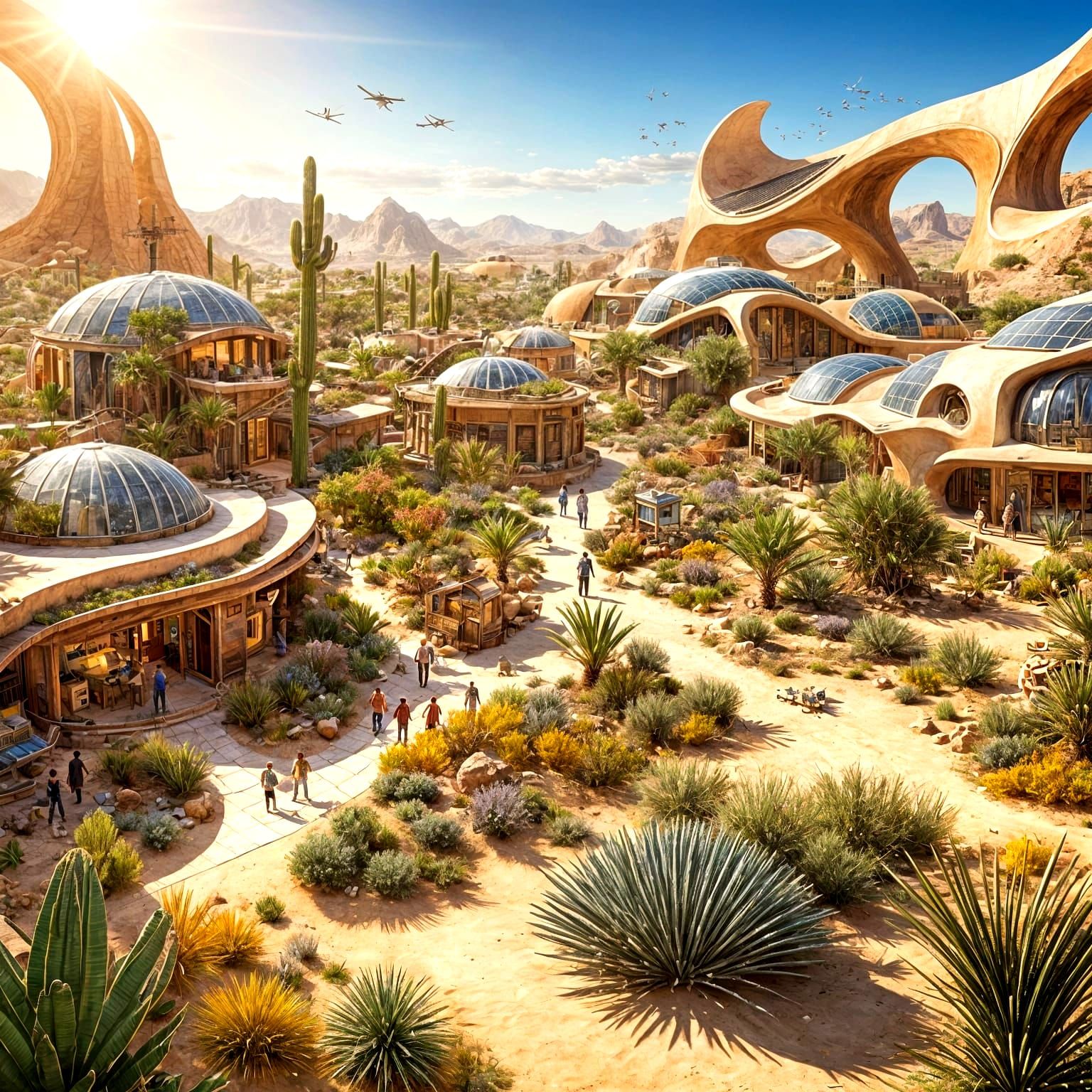 solarpunk community  by @photon