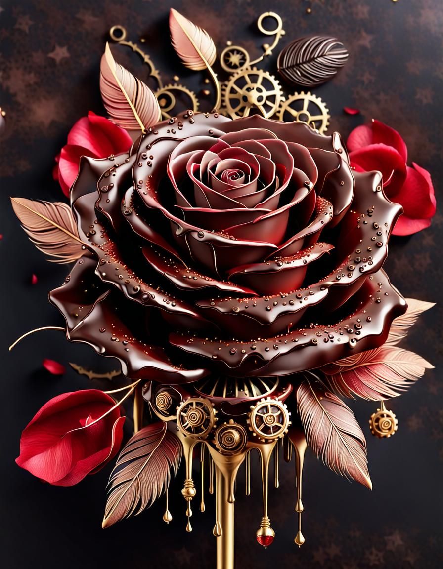 Chocolate rose  by @Naa Redsy