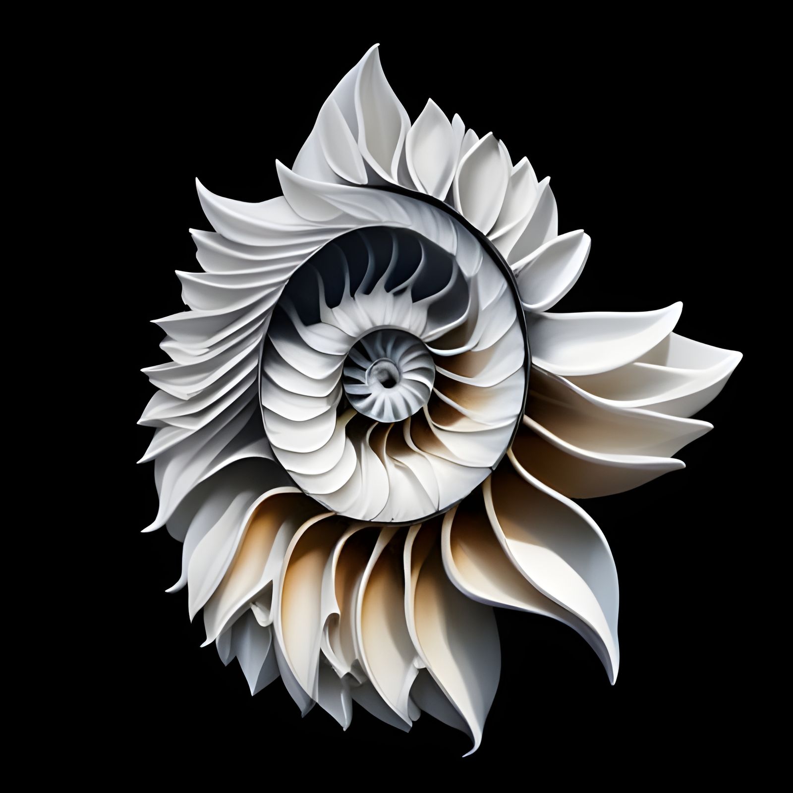 The Nautilus Shell is the popular iconic image for a logarithmic spiral ...