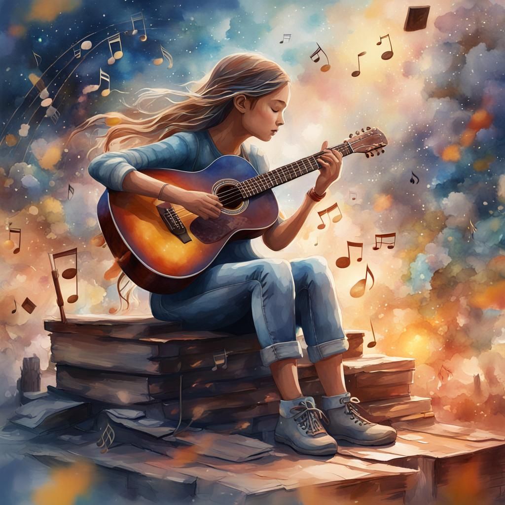 Making Music - AI Generated Artwork - NightCafe Creator