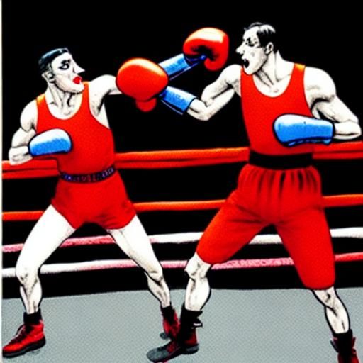 Illustrated with black ink and red lipstick In the style of Ralph