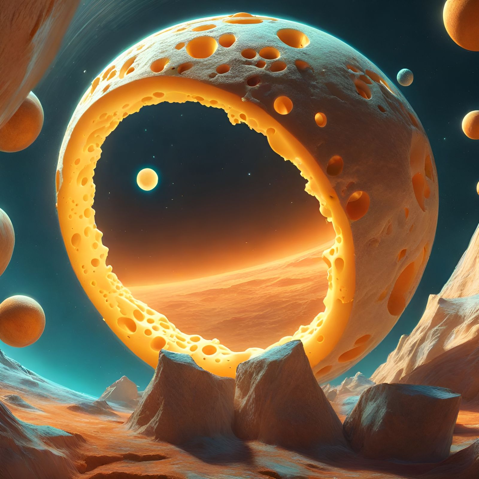 Infinite Worlds of Cheese  by @Angolcynn