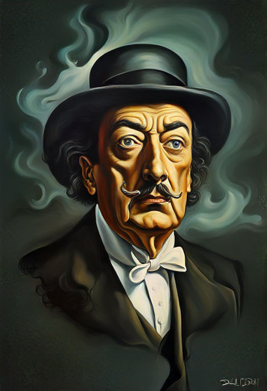 8 Images (2/8): Portrait similar to Salvador Felipe Jacinto Dalí i Domènech.