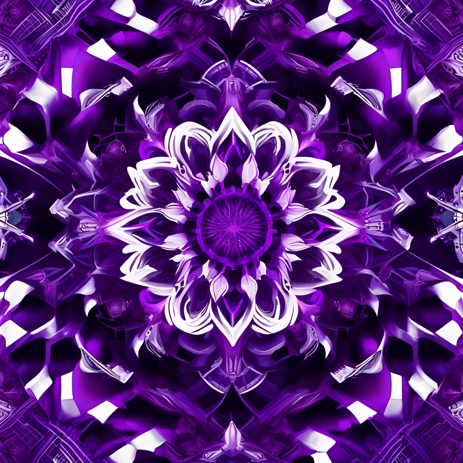 Random Purple Mandala