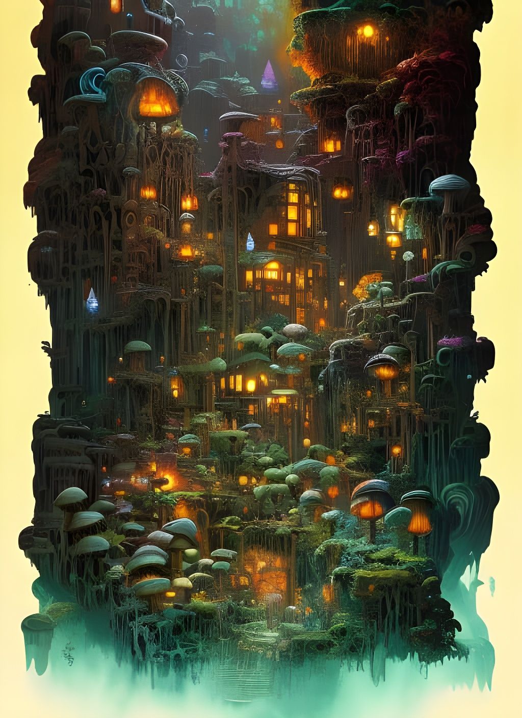 Welcome the Shroomtown  by @The Weaver