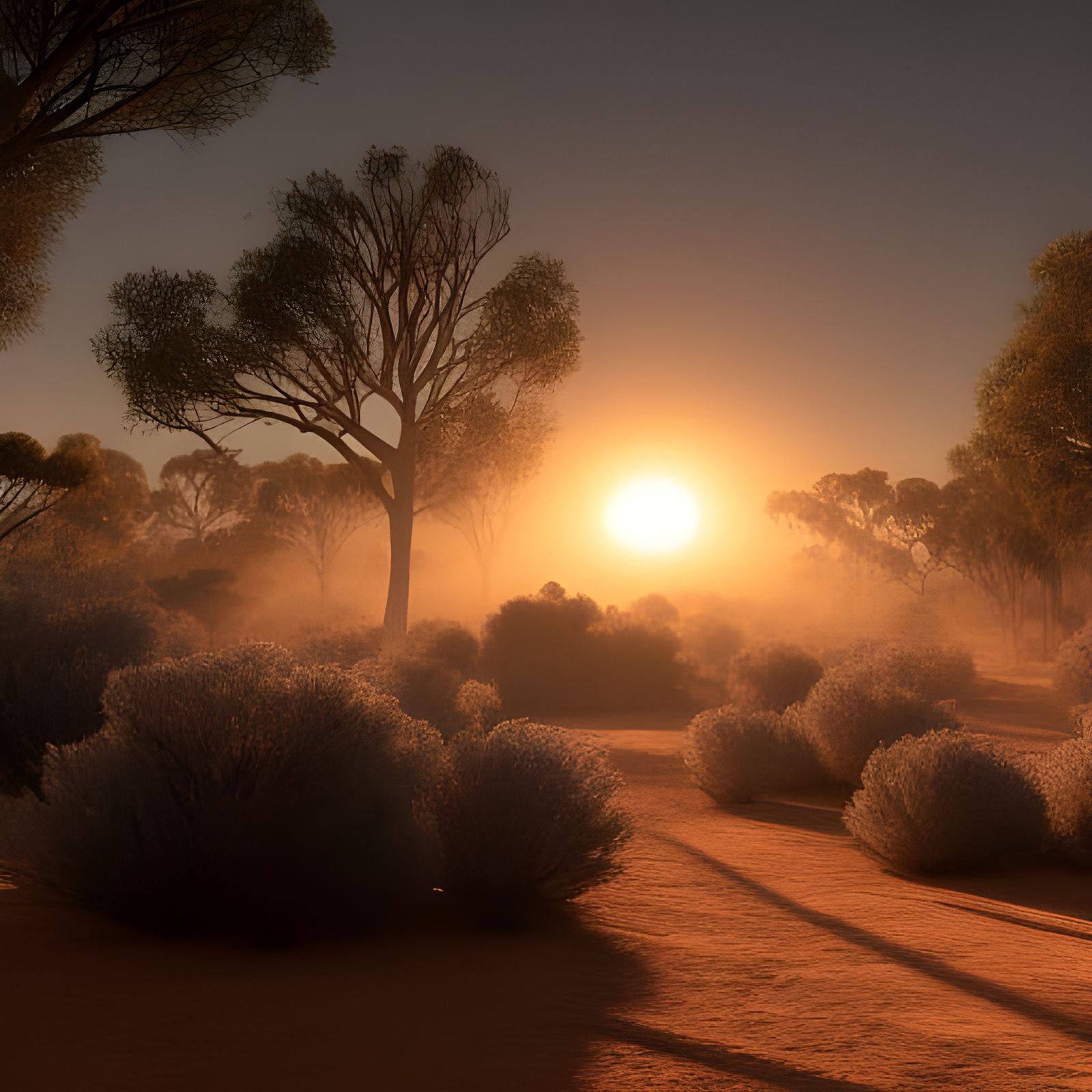 Australian Outback Sunset  by @TheDarkCosmos