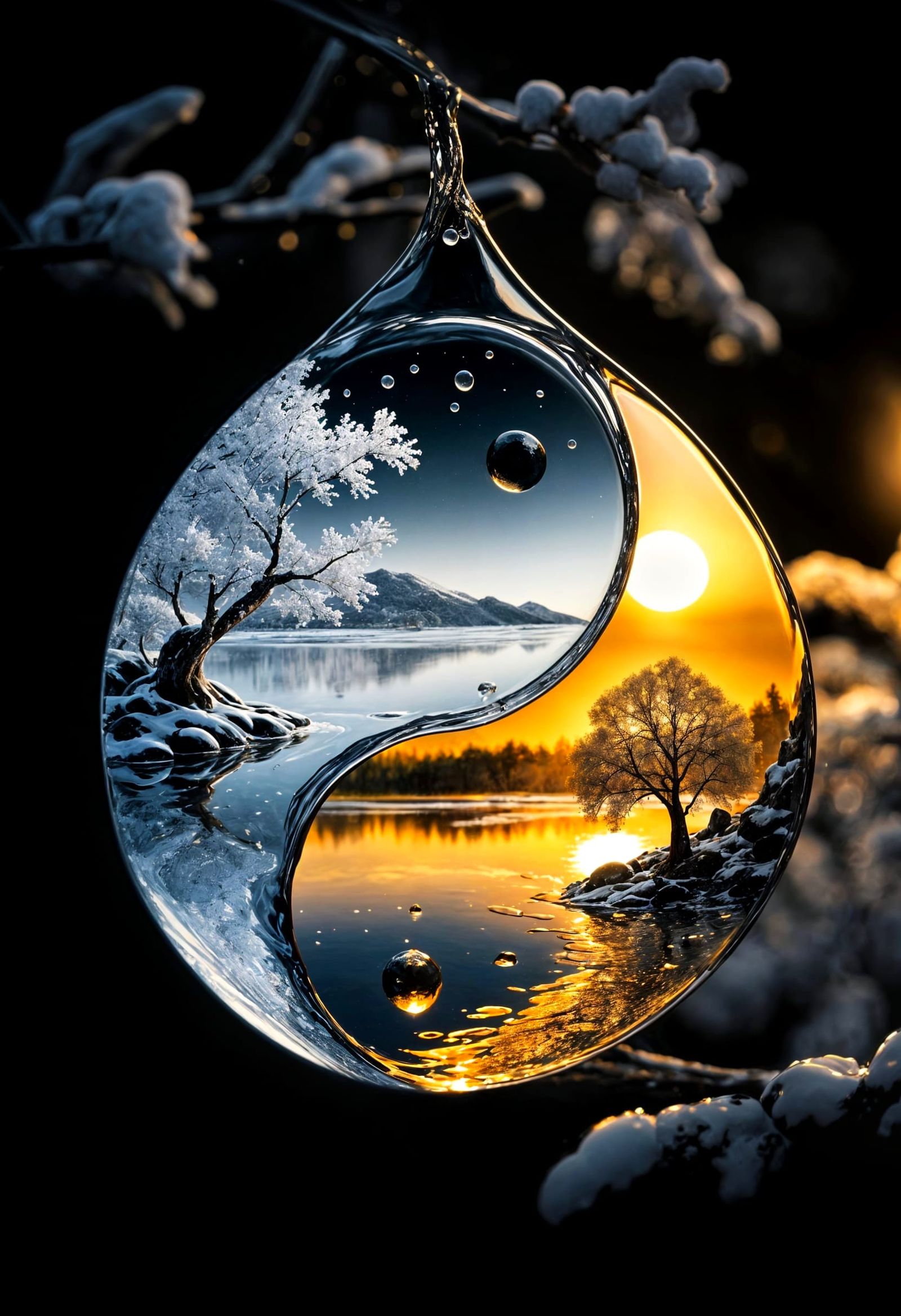 Winter Summer Harmony   by @Cate