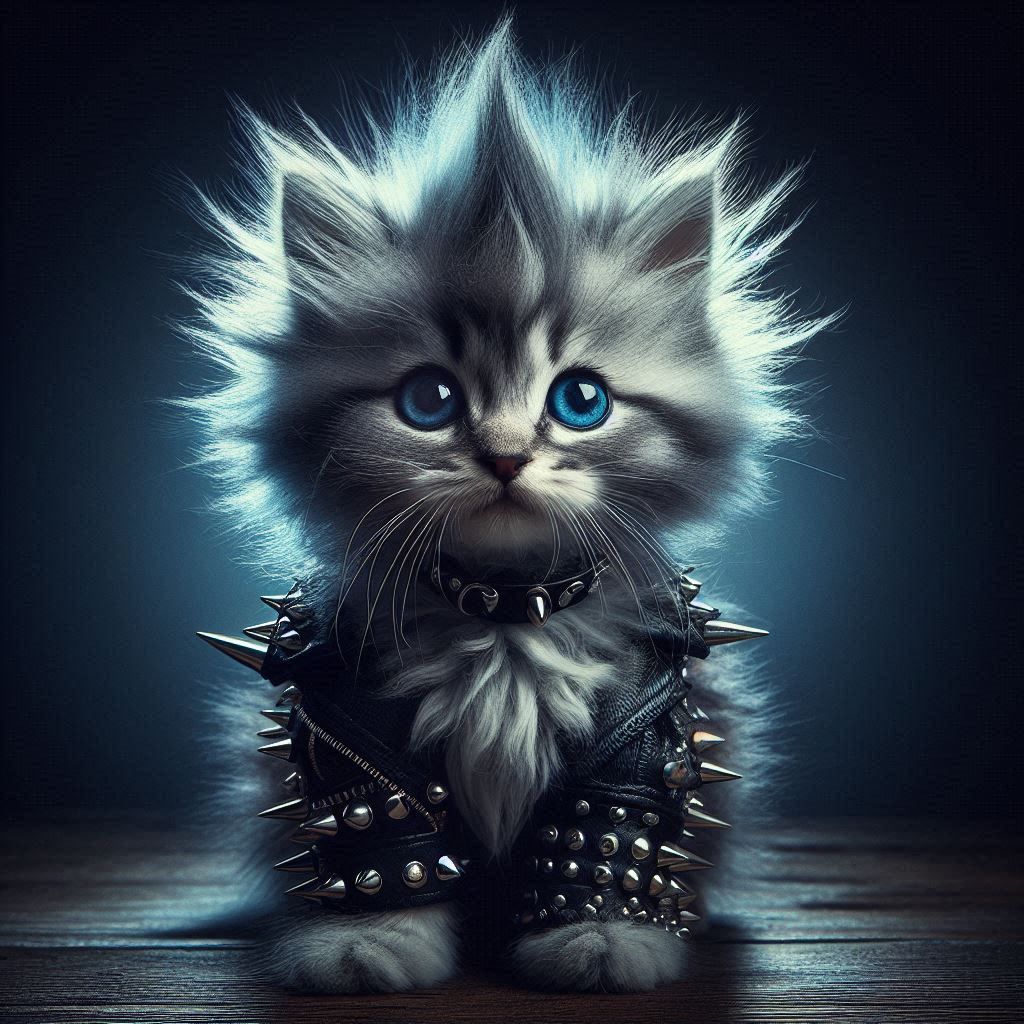 Cute Punk Kitten