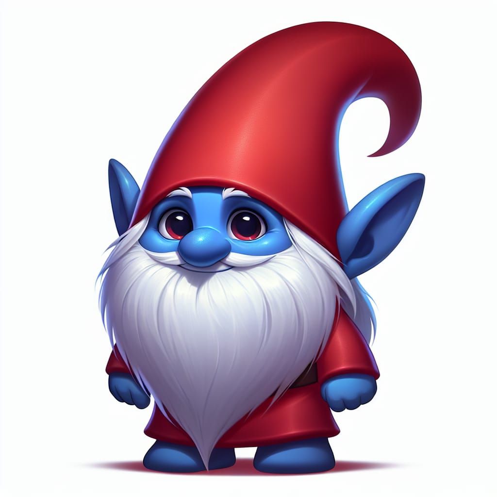 papa smurf  by @Sylver Wolf