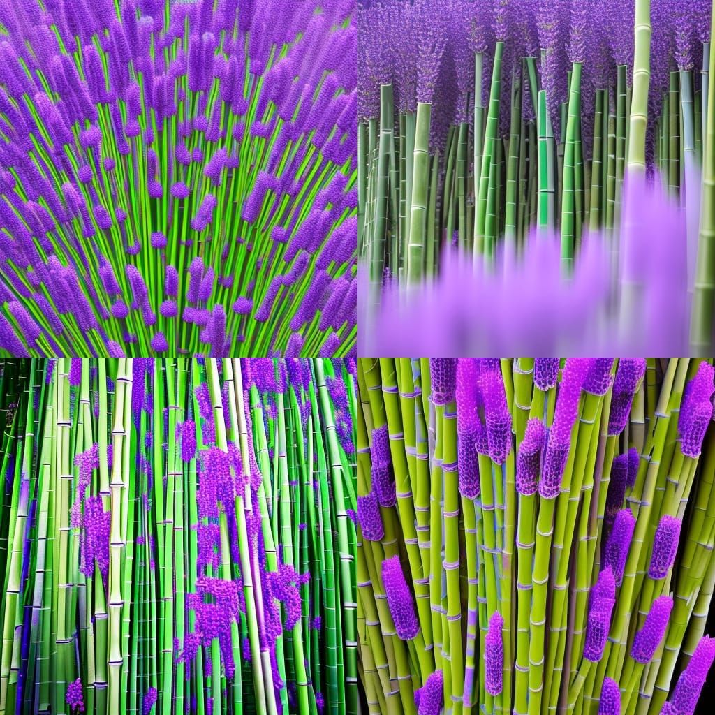 pastel lavender purple bamboo AI Generated Artwork NightCafe Creator