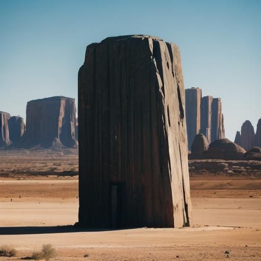 Monolith in the desert