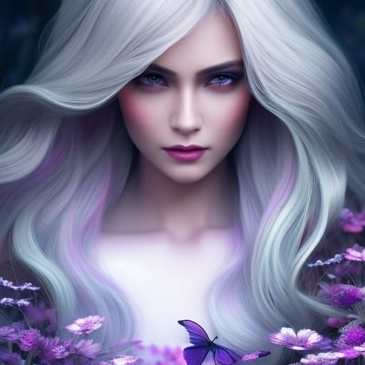 Purple goddess - AI Generated Artwork - NightCafe Creator