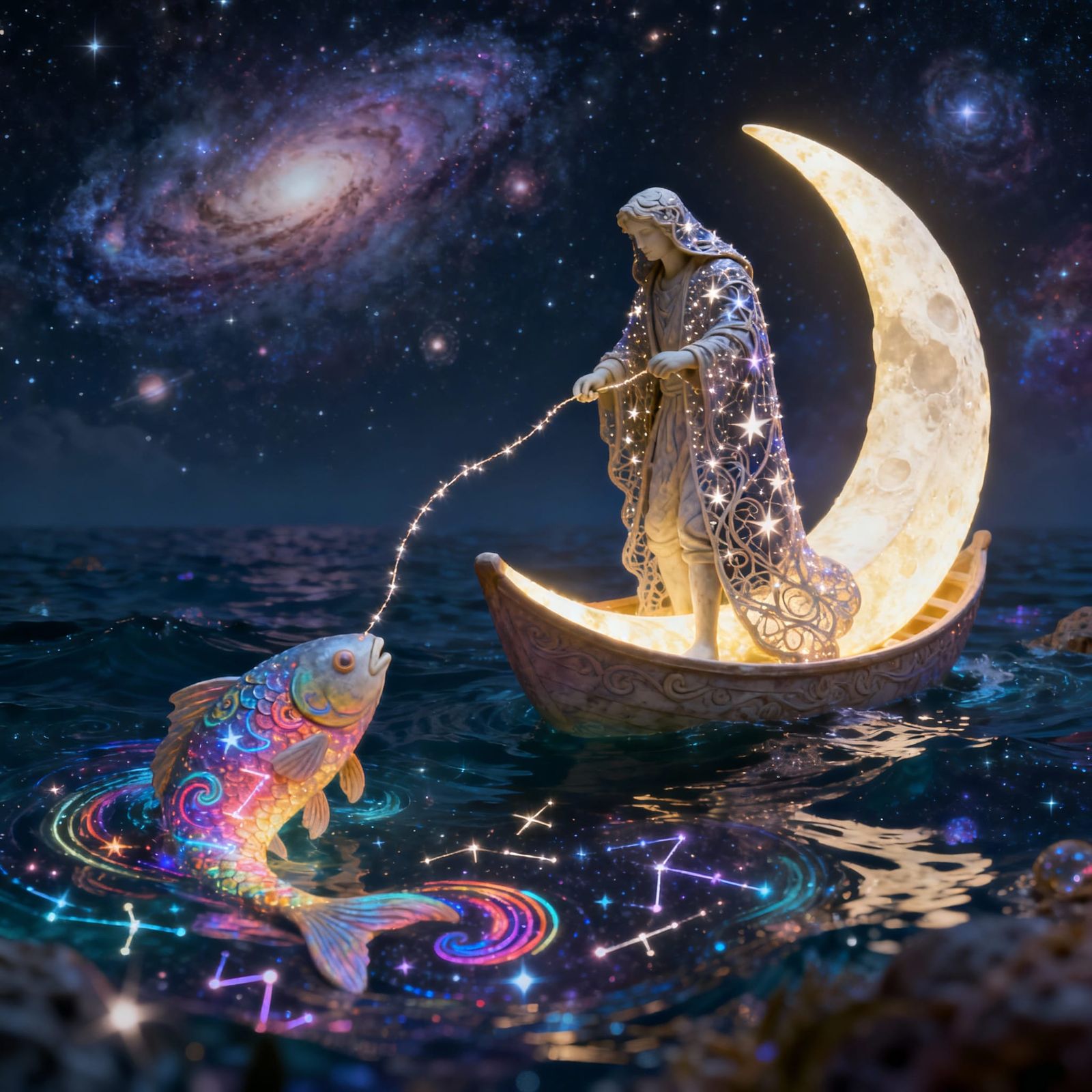 Celestial fisherman  by @Neverland